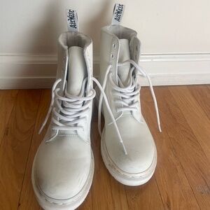 Dr. Martens White Combat Boots